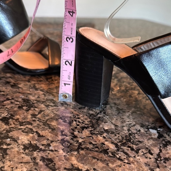 Kelly & Katie Black adjustable strap Heeled Sandals with Chunky Block Heel EUC 8 - Picture 12 of 16